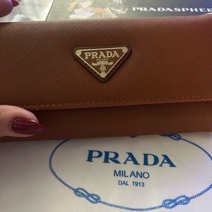 Brown Saffiano Leather wallet